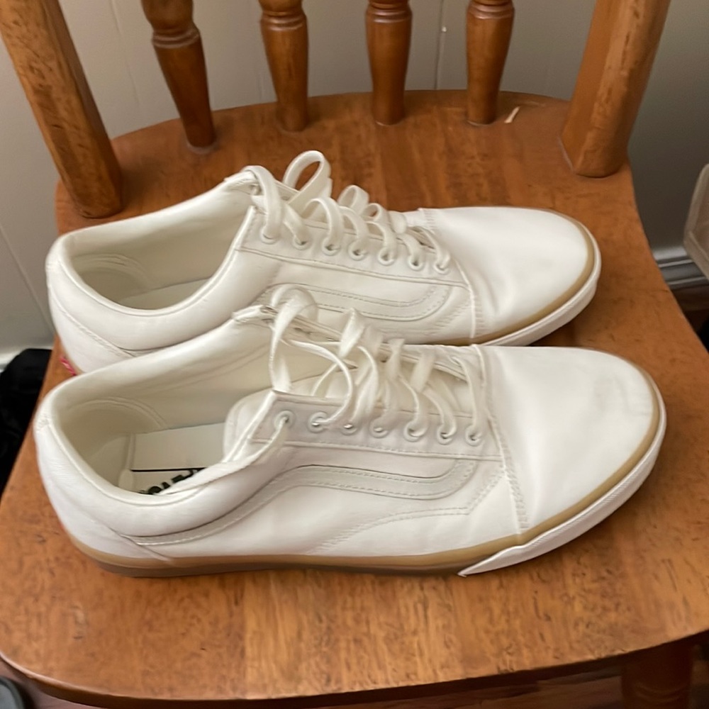 Vans. Size 12. Worn 1-2 time if that. Cream color.
